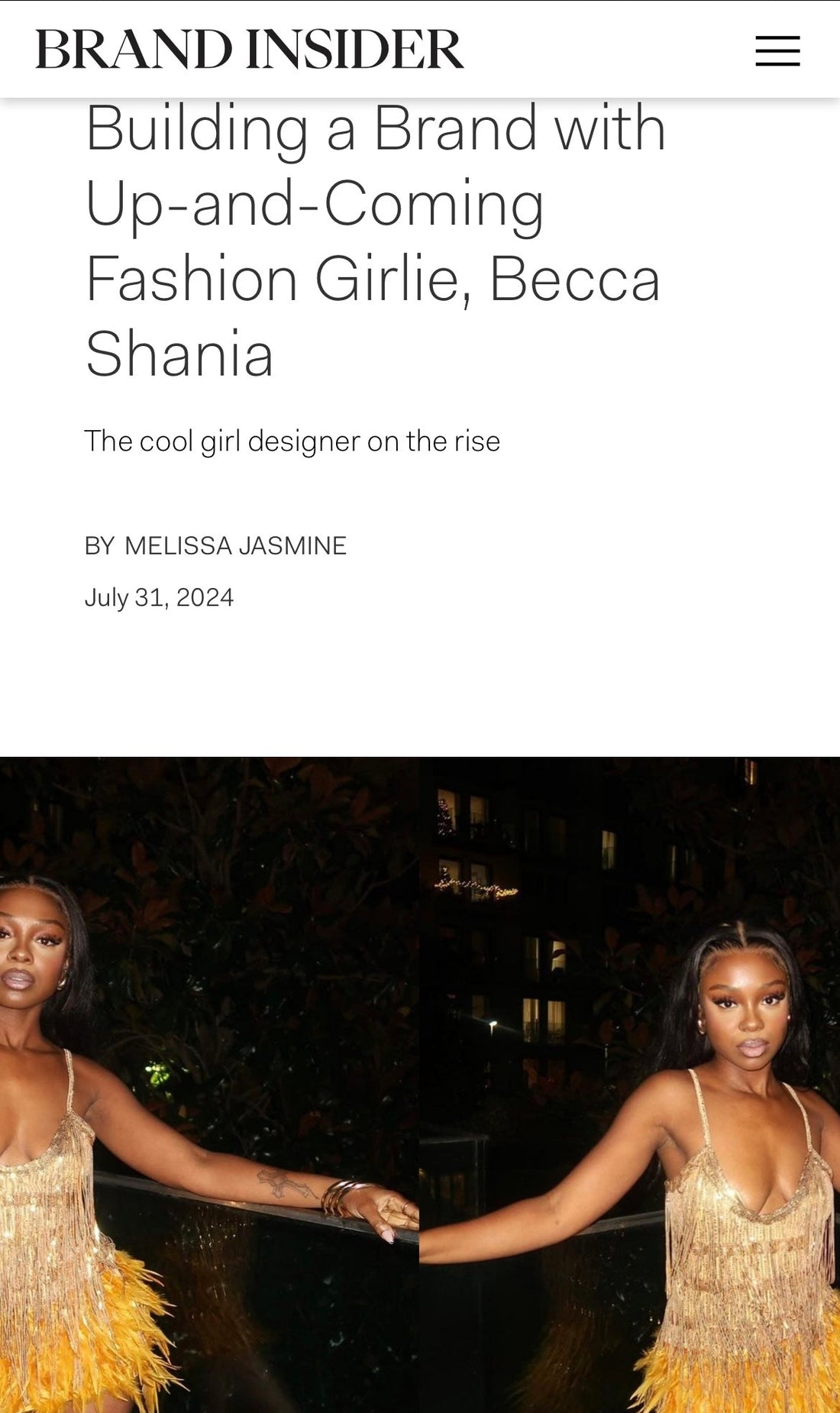 Brand Insider Feature: Fashion Brand Story